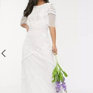 ASOS Frock and Frill Bridal Maxi Dress
